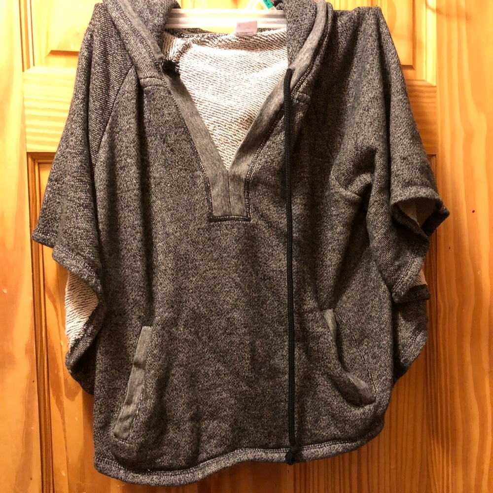 Day trip sweatshirt material poncho